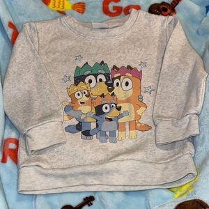 Bluey Gray Graphic Sweatshirt